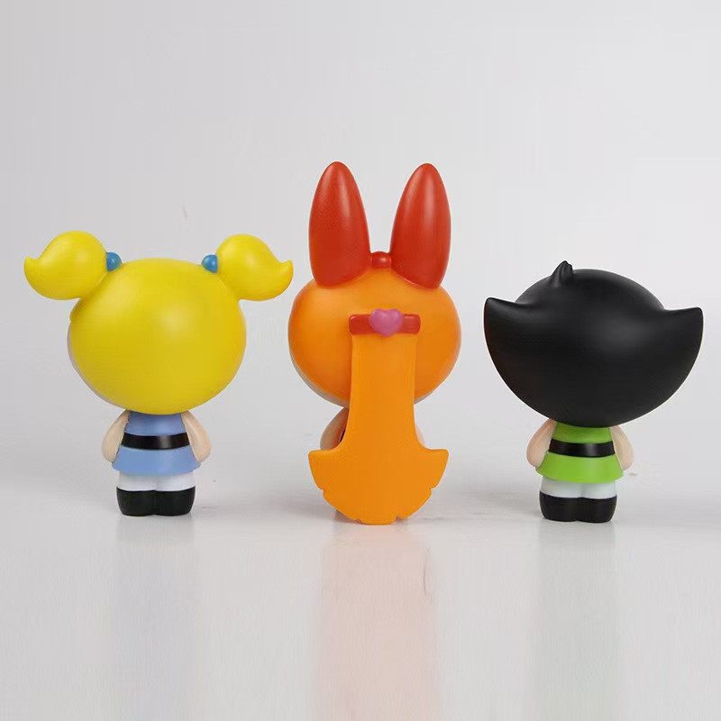 Set Figur PVC Powerpuff Girls: - Model Kit Anime Girl ulasan dan harga
